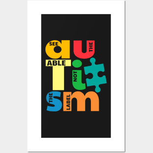 Puzzle Pieces Autism Awareness Posters and Art